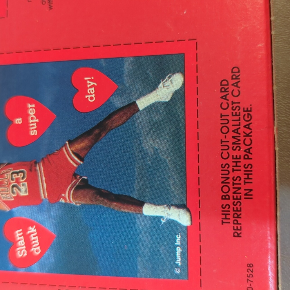 Michael Jordan Valentines by Gibson 32 +3 cut outs envelopes NBA Jump Inc - Picture 3 of 10